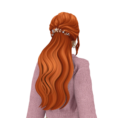 Güzel, kızıl saçlı, uzun saçlı, pembe ceketli, izole edilmiş bir portre giyen bir kadın. 