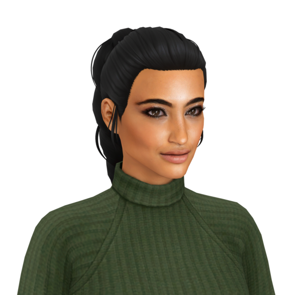 Güzel, koyu tenli, uzun saçlı, süveter giyen, münzevi bir kadın.