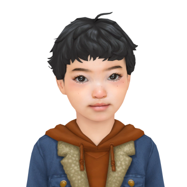 Kısa siyah saçlı, izole edilmiş küçük bir Asyalı çocuk.