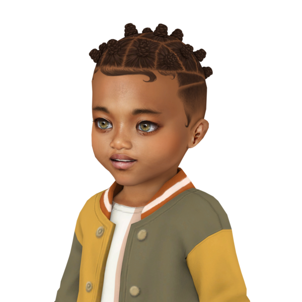 Güzel, melez, Afrikalı bir saç stili olan, kışlık kıyafetler giyen, izole edilmiş bir portresi olan bir çocuk.