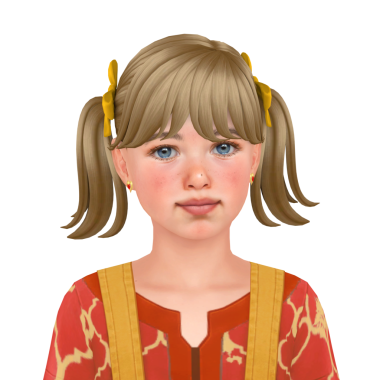 At kuyruklu, çizgili süveter giyen, izole edilmiş bir portresi olan esmer, tatlı bir kız.