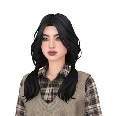 Güzel, genç, Asyalı bir kadın. Kıyafetli, soyutlanmış bir portre.