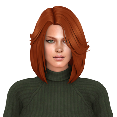 Yeşil kazaklı güzel, kızıl saçlı bir kadın, izole edilmiş bir portre.