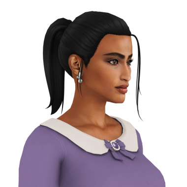 Esmer tenli, leylak elbiseli, izole edilmiş portresi olan güzel bir genç kadın.