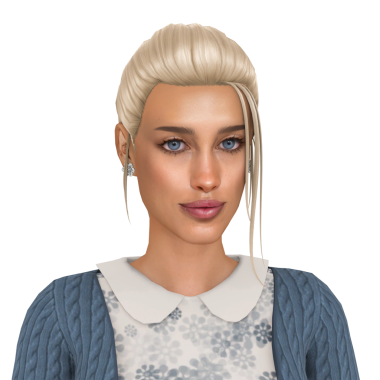 Güzel, genç, sarışın, rahat elbiseli, izole edilmiş bir portre.