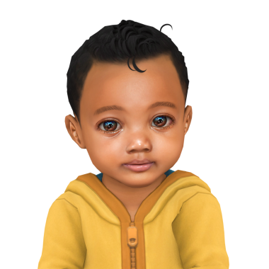 Koyu tenli, sarı kazaklı, izole edilmiş portresi olan sevimli, yakışıklı bir çocuk.