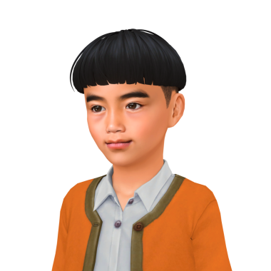 Yakışıklı, yakışıklı bir Asyalı çocuk, izole edilmiş bir portre.