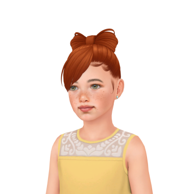 Kızıl saçlı, sarı parti elbisesi giyen, izole edilmiş portresi olan güzel bir genç kız.