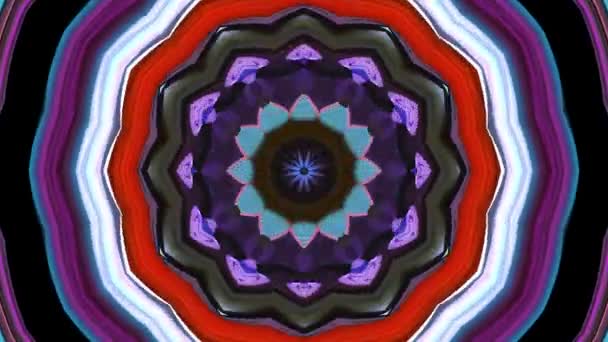 Красочный Геометрический Фон Калейдоскопа — стоковое видео