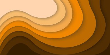 Kağıt Kesiği Rengi Akan Tonlar Moda Soyut Vektör Arkaplanı