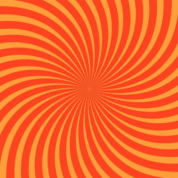 Orange Radial Sun Burst Isolated Square Vector Background