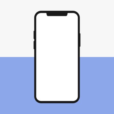 Siyah Notlu Akıllı Telefon Beyaz Görüntü Model Modern Aygıt Vektörü ResmiComment