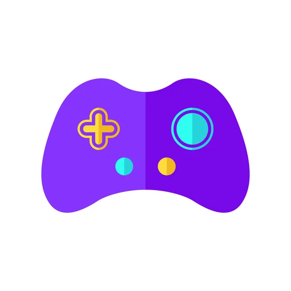 Lila Moderne Gaming Controller Vector Logo Icon — Stockvektor