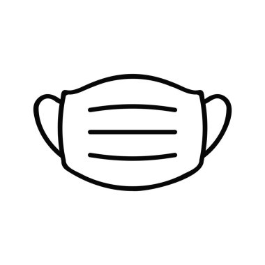 Cerrahi Yüz Maskesi Satırı Simge Vektörü ResmiComment