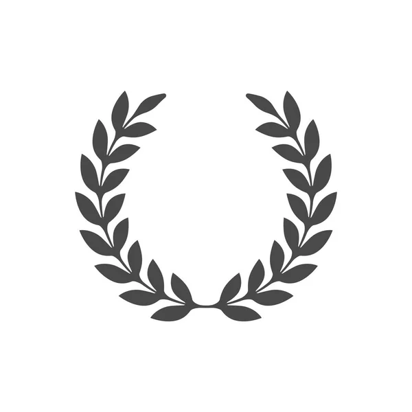 Ilustracja Kwiatowej Ikony Zwycięstwa Laurel Wreath Vector — Wektor stockowy
