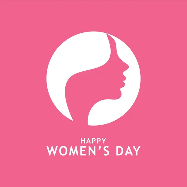 Happy Women Dayソーシャルメディアの背景ベクトルイラスト — ストックベクタ