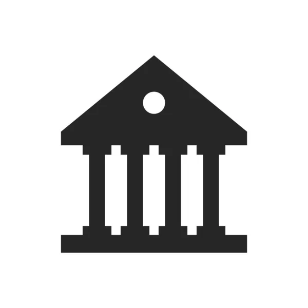 Иллюстрация Изолированной Векторной Иконы Плоского Банка — стоковый вектор
