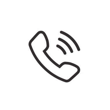 Telefon Hattı İzole Edilmiş Vektör Simgesi