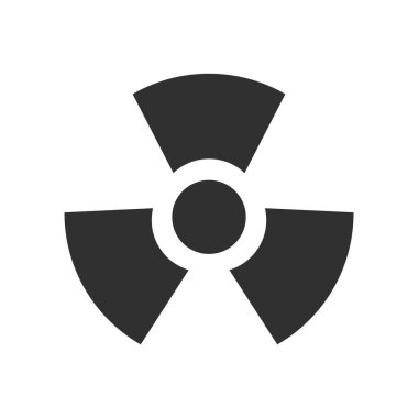 Nükleer Radyasyon Düz Sembol Vektör Simgesi Simgesi ResmiComment