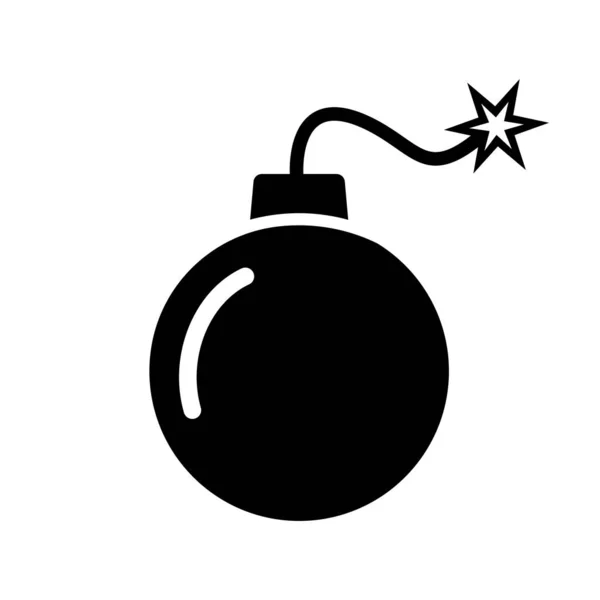 Bombenfeuer Isolierte Flache Vektor Ikone Illustration — Stockvektor