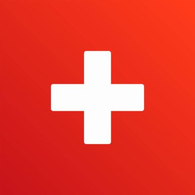 Tıbbi Artı İşaret Simgesi İzole Edilmiş Vektör İllüstrasyonu