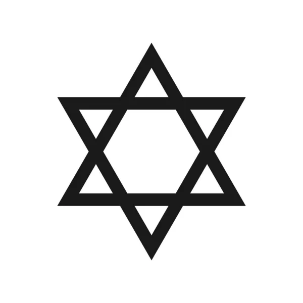 Stern Des Davidzeichens Symbol Vektor Illustration — Stockvektor