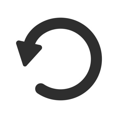 Düz Simgeyi Yalıtılmış Vektör Resmini Yeniden Yükle