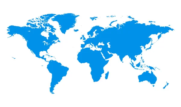 Mapa Mundo Azul Terra Vetor Ilustração Fundo — Vetor de Stock