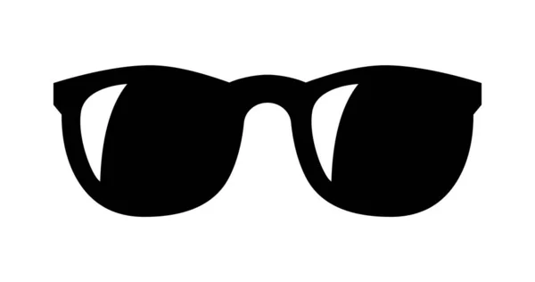 Černé Sluneční Brýle Izolované Ploché Vektorové Ilustrace — Stockový vektor