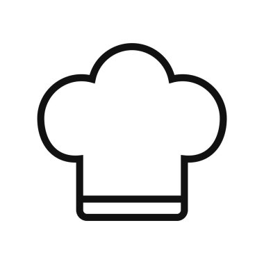 Şef Şapka Özet Biçimi Simgesi İzole Edilmiş Vektör ResmiComment