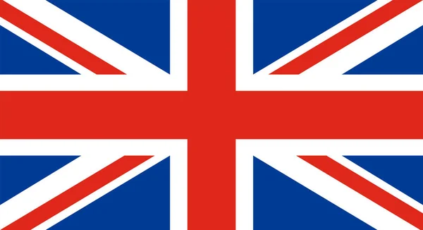 英国国旗红蓝条纹矢量图解 — 图库矢量图片