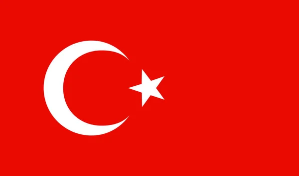Изолированная Векторная Иллюстрация Флага Турции — стоковый вектор