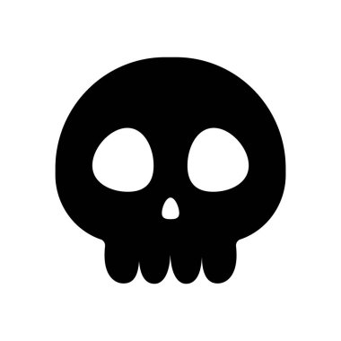 Şirin Kafatası simgesi izole Vektör İllüstrasyonu