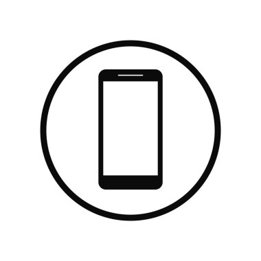 Cep Telefonu Düz Dairesel Simgesi İzole Edilmiş Vektör ResmiComment