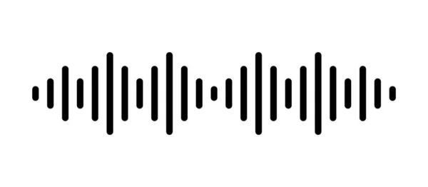 Müzik Soundwave Frekans Çizgi Vektörü İllüstrasyonu