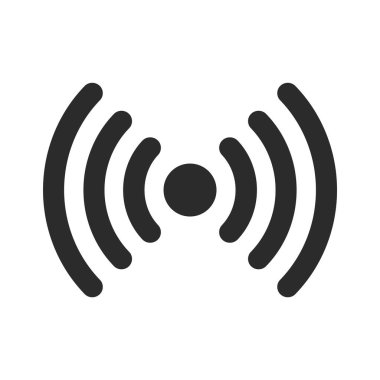 Kablosuz Ağ Sinyali Siyah Simge Simgesi Vektör ResmiComment