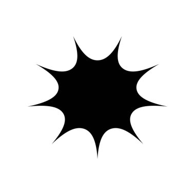 Çizgi roman Yıldız Patlaması Silüet Element Vektörü ResimleriName