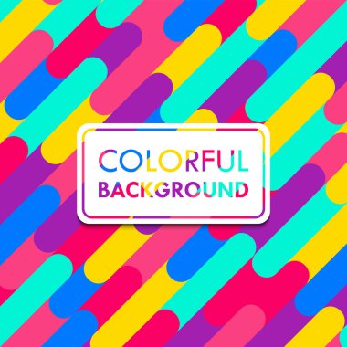 Renkli Yuvarlak Çizgi Şekilleri Soyut Arkaplan Vektör Resimleri