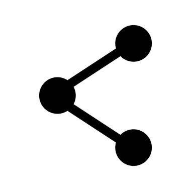 Ağ Düz Simgesi İzole Edilmiş Vektör İllüstrasyonunu Paylaş