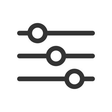 Filtre Seçenekleri Ayarlaması Ayıklanmış Simge Vektörü ResmiComment