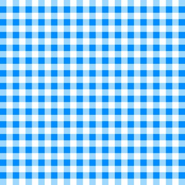 Mavi Scott Damalı Gingham Kumaş Kumaş Örtü Vektör İllüstrasyonu
