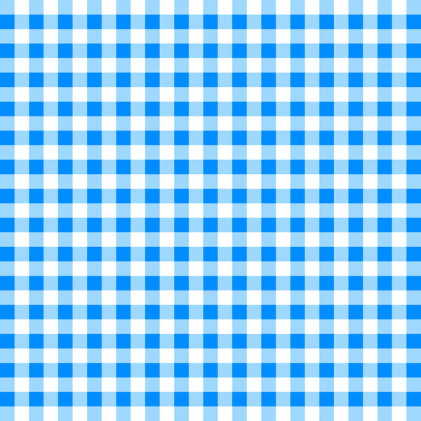 Blue Scott Checkered Gingham Theatre Pattern Vector