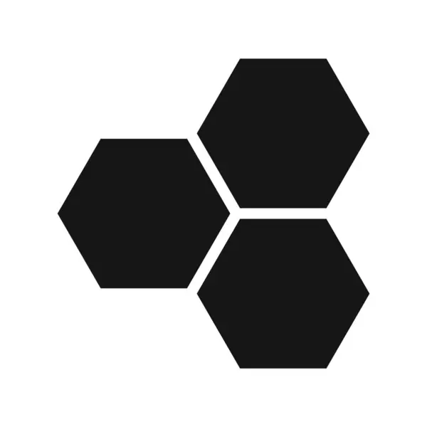 Hexagonal Beehive Cells Icon Isolated Vector Illustration Grafika Wektorowa