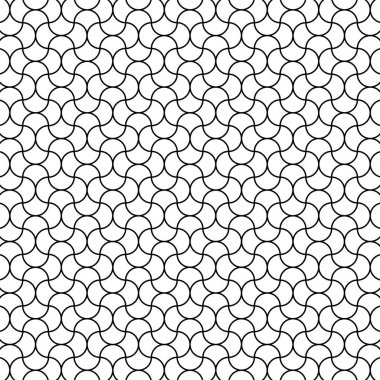 Arap Doğrusal Siyah Beyaz Desen Arkaplanı