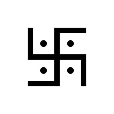 Gamalı haç Hinduizm Din Sembolü Simge Vektörü