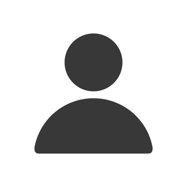 User Person Silhouette Icon Isolated Vector Illustration