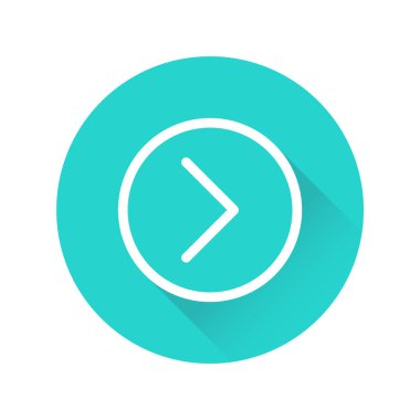 Ok Yuvarlak Gölgesi Mavi Renk Uygulaması Simgesi