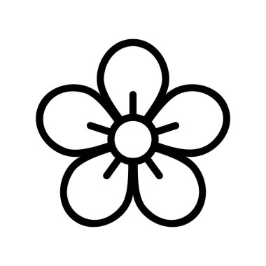 Özet Biçimli Çiçek Yuvarlak Yaprak Simgesi