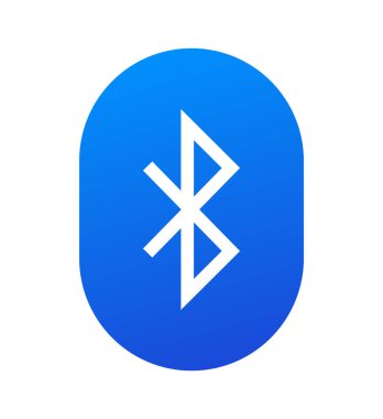 Bluetooth Logo Simgesi Simgesi İzole Edilmiş Vektör Resimleri