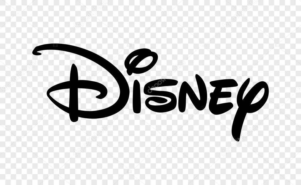 Disney brand logo on transparent background vector